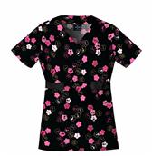 Catnip Mock Wrap Print Top